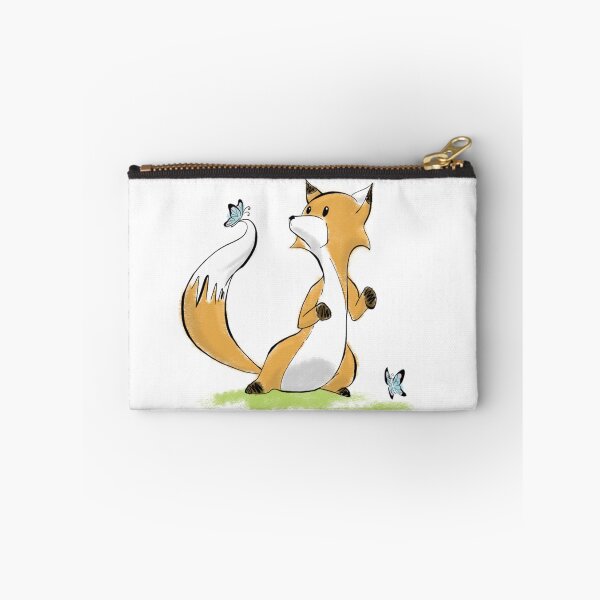 Item preview, Fox and Butterflies designed and sold by FunHappyCute.