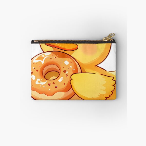 Item preview, Cute Mallard Duckling Hugging Apple Cider Donut designed and sold by pumsquare.