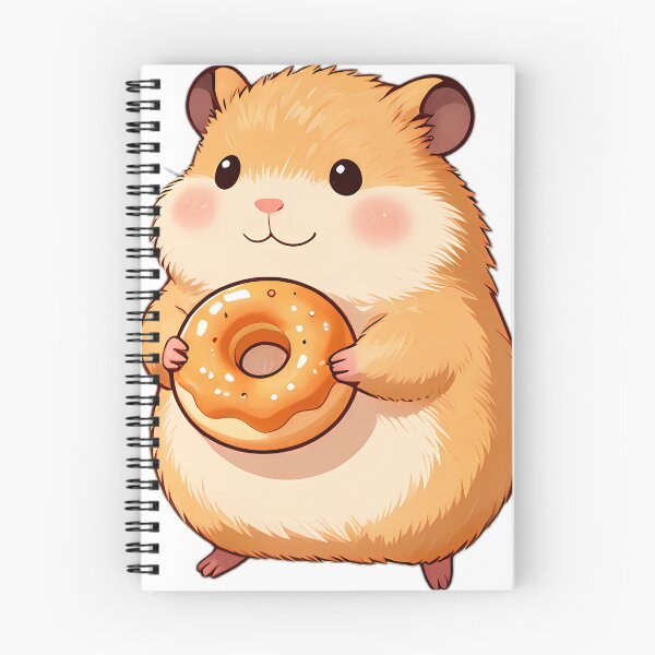 Item preview, Cute Hamster Hugging Mini Apple Cider Donut designed and sold by pumsquare.