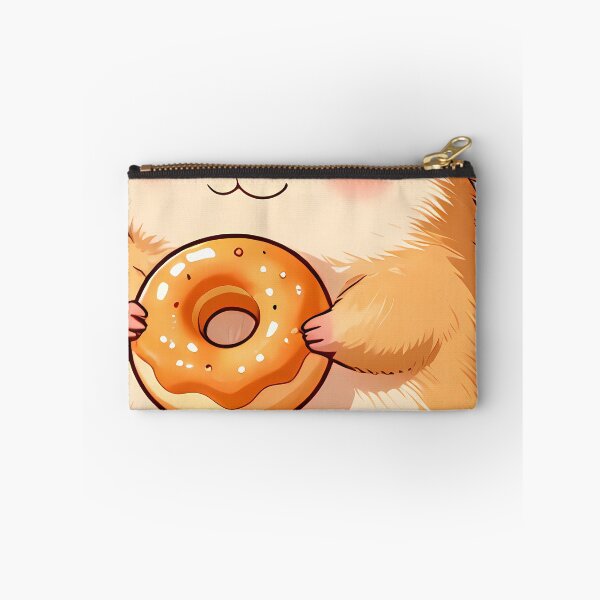Item preview, Cute Hamster Hugging Mini Apple Cider Donut designed and sold by pumsquare.