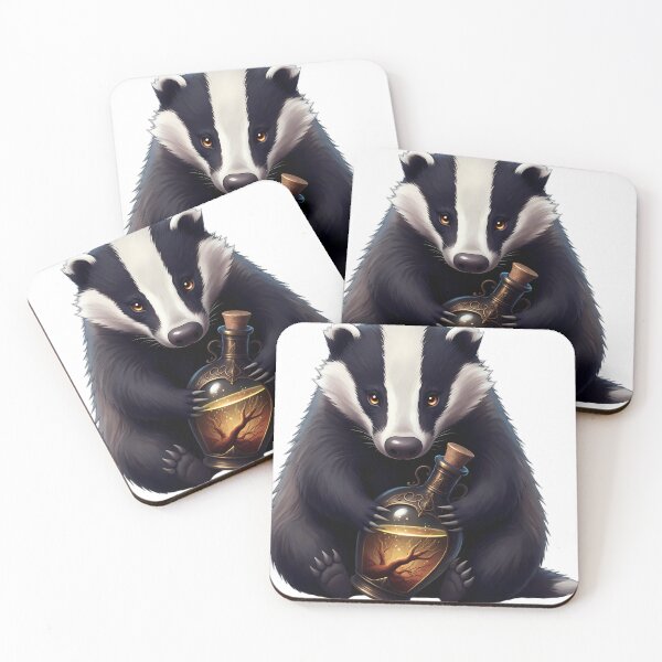Item preview, Gothic Badger Antique Dark Bronze Apothecary Bottle designed and sold by IllumeInk.