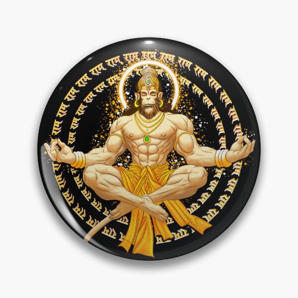 Item preview, Meditating Hanuman  designed and sold by Roysdisturbia.