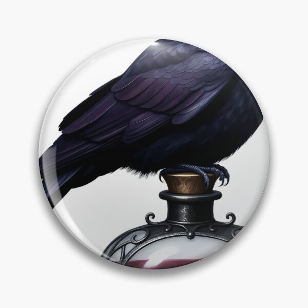 Item preview, Gothic Crow Antique Dark Iron Poison Bottle designed and sold by IllumeInk.