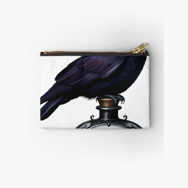 Item preview, Gothic Crow Antique Dark Iron Poison Bottle designed and sold by IllumeInk.