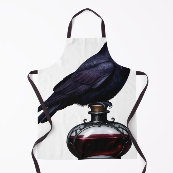 Item preview, Gothic Crow Antique Dark Iron Poison Bottle designed and sold by IllumeInk.