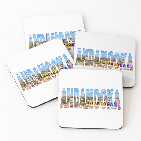 Item preview, ANDAMOOKA - South Australia Opal Mine Shaft Piles Colourful Town Sign designed and sold by Adam Gormley.