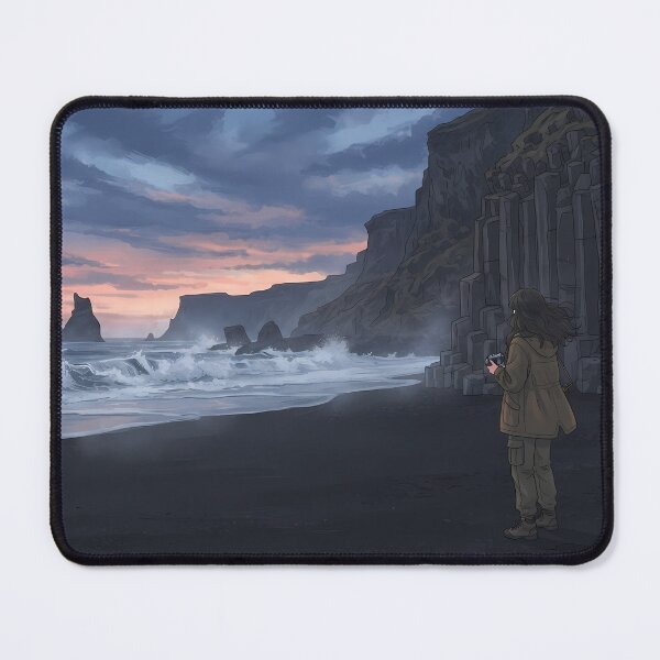 Item preview, Icelandic Solitude: Reynisfjara Black Sand Beach & Basalt Columns designed and sold by SOOstudio73.