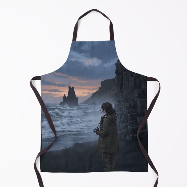 Item preview, Icelandic Solitude: Reynisfjara Black Sand Beach & Basalt Columns designed and sold by SOOstudio73.