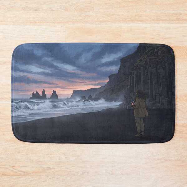 Item preview, Icelandic Solitude: Reynisfjara Black Sand Beach & Basalt Columns designed and sold by SOOstudio73.