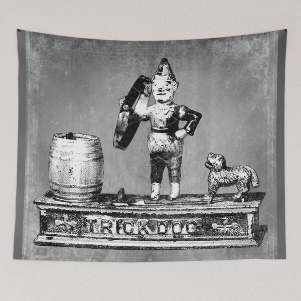 Item preview, Antique Cast Iron Trick Dog Mechanical Bank designed and sold by Ghoul Enterprises.