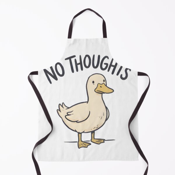 Item preview, No Thoughts Funny Duck Animal Humor T-Shirt Sticker designed and sold by Naviora.