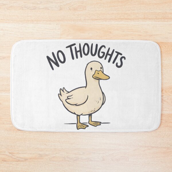 Item preview, No Thoughts Funny Duck Animal Humor T-Shirt Sticker designed and sold by Naviora.