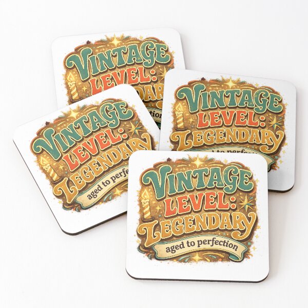 Item preview, Vintage Level Legendary Aged to Perfection Funny Birthday Retro Art Design designed and sold by inkoutninja.