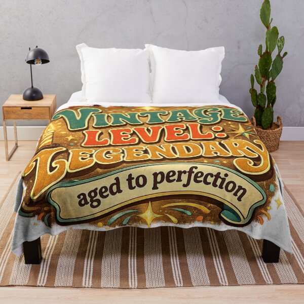 Item preview, Vintage Level Legendary Aged to Perfection Funny Birthday Retro Art Design designed and sold by inkoutninja.