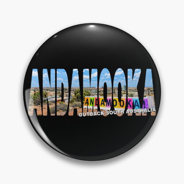 Item preview, ANDAMOOKA Outback South Australia - Opal Mining Colourful Town Sign designed and sold by Adam Gormley.