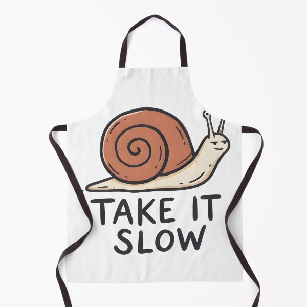 Item preview, Take It Slow Funny Snail Minimalist T-Shirt Sticker designed and sold by Naviora.