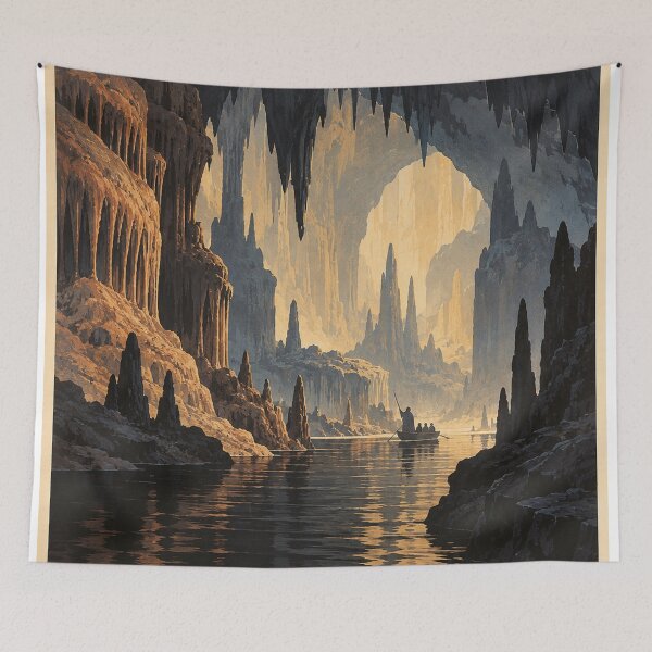 Item preview, Visit the River Styx | Gateway to the Underworld Vintage Travel Poster designed and sold by TheWaningGlass.