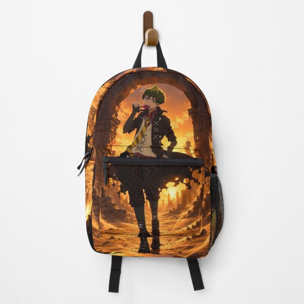 Item preview, Amaimon Blue Exorcist Fiery Ruins Sunset designed and sold by mildaclairmo.