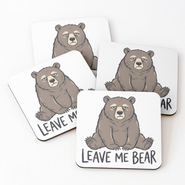 Item preview, Leave Me Bear Funny Bear Pun T-Shirt Sticker designed and sold by Naviora.