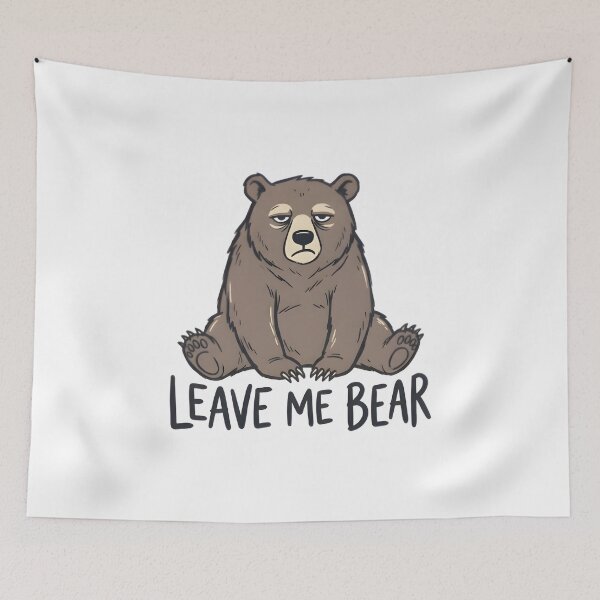 Item preview, Leave Me Bear Funny Bear Pun T-Shirt Sticker designed and sold by Naviora.