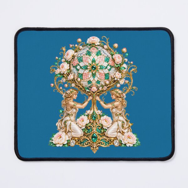 Item preview, Emerald Garden Trophy – Twin Guardians of the Jeweled Bloom designed and sold by sunbowjp stadio.