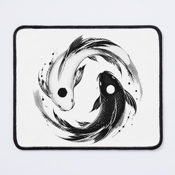 Item preview, Yin Yang Koi Fish Ink Painting designed and sold by Avenuse style.