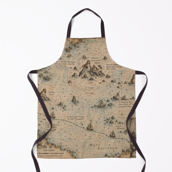 Item preview, Charta Maris Sirenarum | Antique Map of the Siren Waters designed and sold by TheWaningGlass.