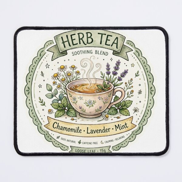 Item preview, herb tea - herbal tea design designed and sold by Xeneros.