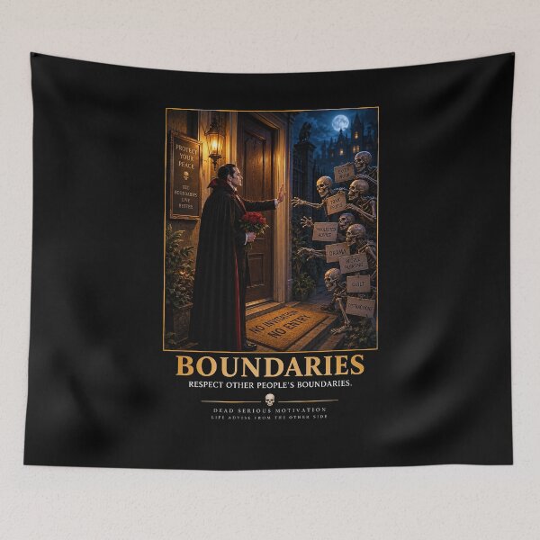 Item preview, ⚡Dead Serious Motivation Collection - Boundaries designed and sold by WheelieGdArt.