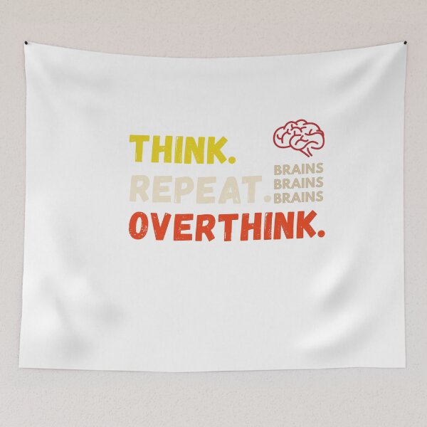 Item preview, Think Repeat Overthink Quote Classic T-Shirt. designed and sold by Gopal Verma.