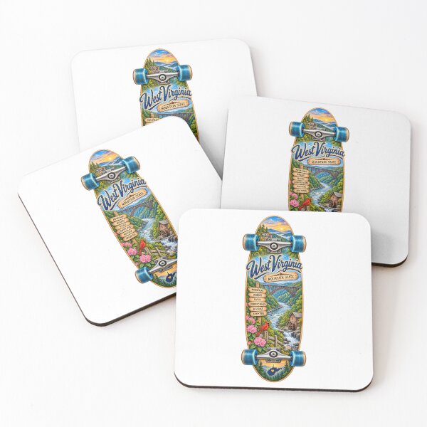 Item preview, West Virginia Gen X Skateboard designed and sold by Whimspired By Paxx.