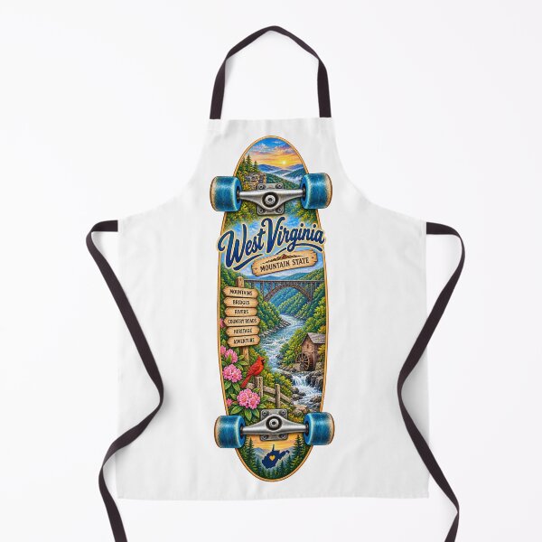 Item preview, West Virginia Gen X Skateboard designed and sold by Whimspired By Paxx.