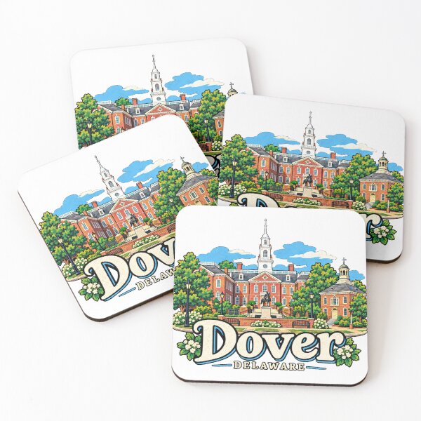 Item preview, Hand Drawn Dover Delaware Travel Souvenir Landmark Gift designed and sold by MichaeIRellov.