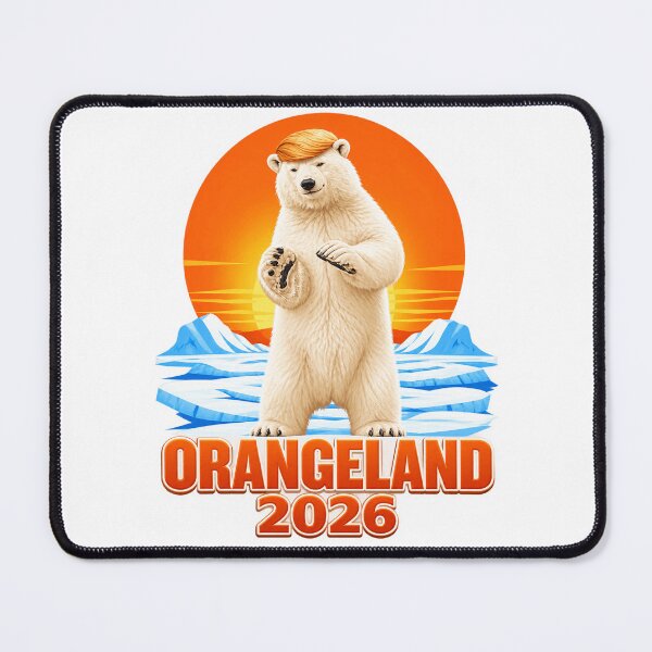 Item preview, Greenland Shirt, Orangeland 2026, Greenland Political Humor Tee, Polar Bear Meme designed and sold by m-smith-bear.