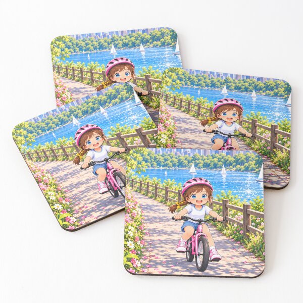 Item preview, Kenzie Bike Riding Cartoon Character Design designed and sold by Kenzie & Co.