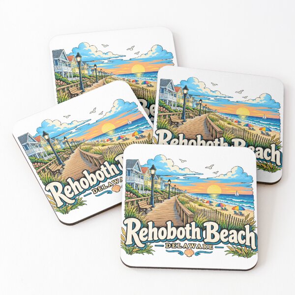 Item preview, Hand Drawn Rehoboth Beach Delaware Travel Souvenir Landmark Gift designed and sold by MichaeIRellov.