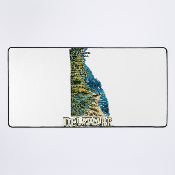 Item preview, Vintage Delaware Travel Souvenir Landmark Gift designed and sold by MichaeIRellov.