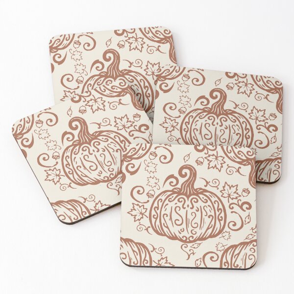 Item preview, Pumpkin Patch Botanical Pattern in Burnt Orange designed and sold by Shop On Rosebud.