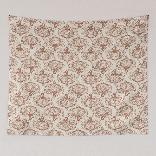 Item preview, Pumpkin Patch Botanical Pattern in Burnt Orange designed and sold by Shop On Rosebud.