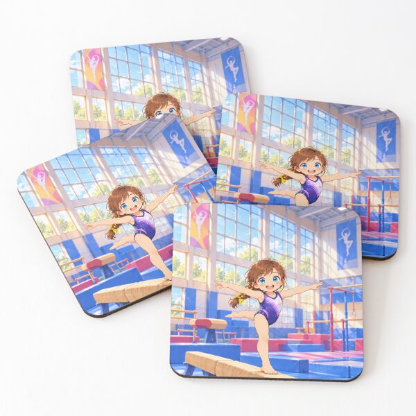Item preview, Kenzie Gymnastics Beam Cartoon Character Design designed and sold by Kenzie & Co.