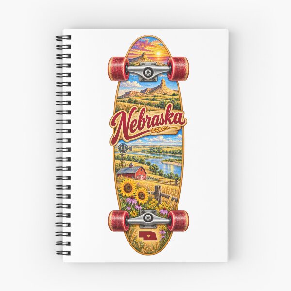 Item preview, Nebraska Gen X Skateboard designed and sold by Whimspired By Paxx.