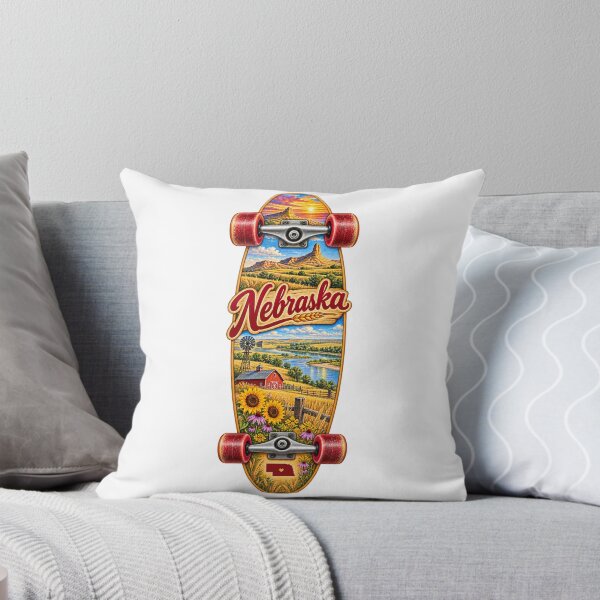 Item preview, Nebraska Gen X Skateboard designed and sold by Whimspired By Paxx.