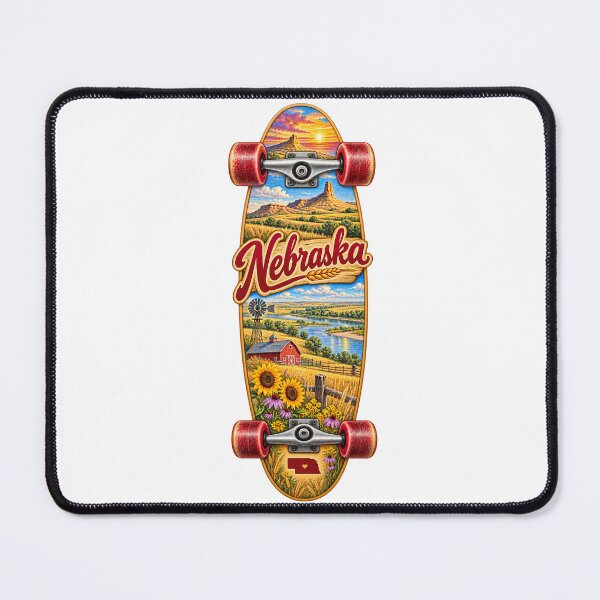 Item preview, Nebraska Gen X Skateboard designed and sold by Whimspired By Paxx.