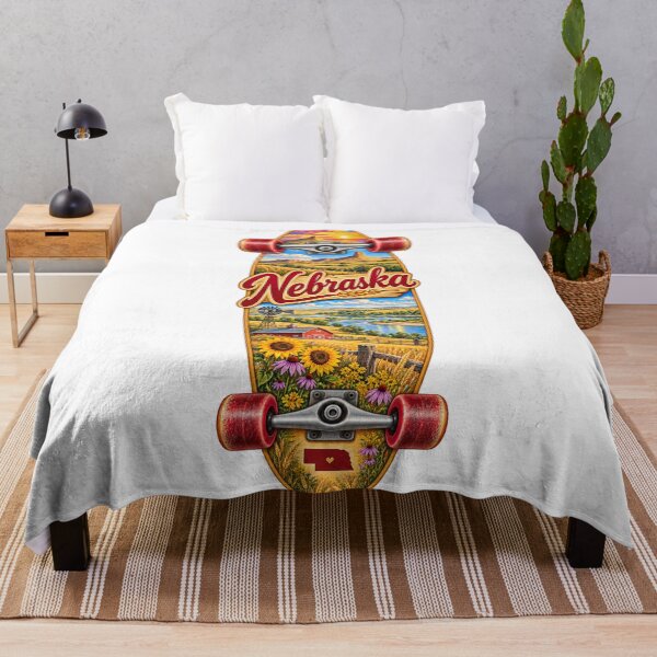 Item preview, Nebraska Gen X Skateboard designed and sold by Whimspired By Paxx.