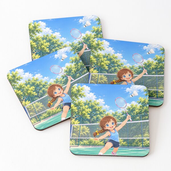 Item preview, Kenzie Badminton Cartoon Character Design designed and sold by Kenzie & Co.