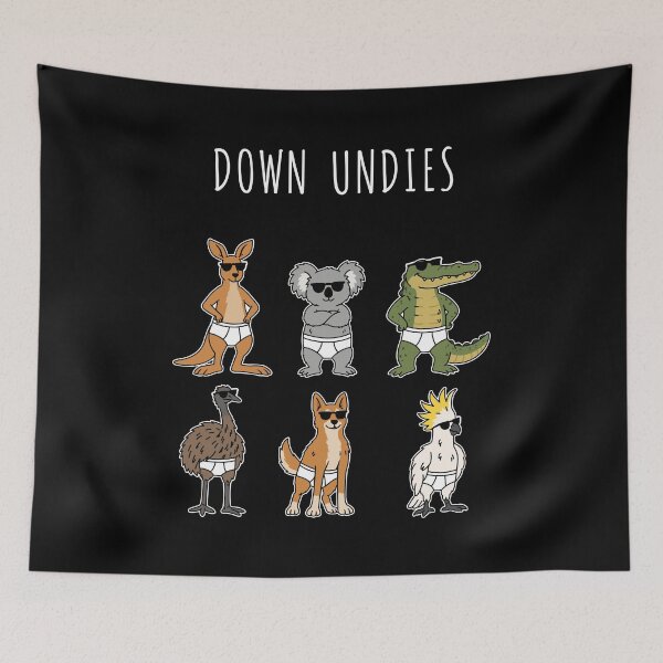 Item preview, Funny Australian animals down undies – Down under pun design designed and sold by messy-nessie.