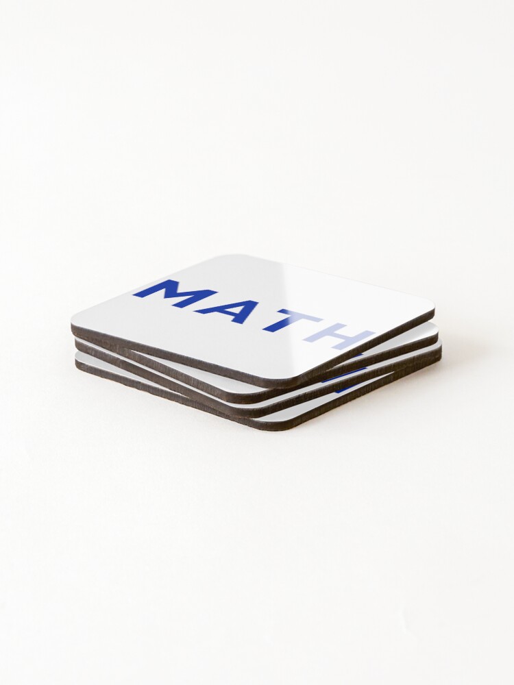 Thumbnail 4 of 5, Coasters (Set of 4), Math Geometric Lettering designed and sold by ninov94.