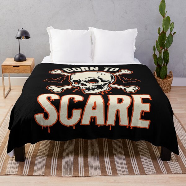 Item preview, Born To Scare Halloween Skull Crossbones Gift designed and sold by Say It With Ink.