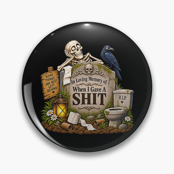 Item preview, ⚡In Loving Memory Of When I Gave A Shit v1 - dark version designed and sold by WheelieGdArt.