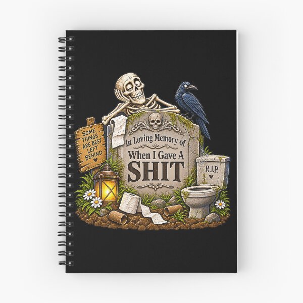 Item preview, ⚡In Loving Memory Of When I Gave A Shit v1 - dark version designed and sold by WheelieGdArt.